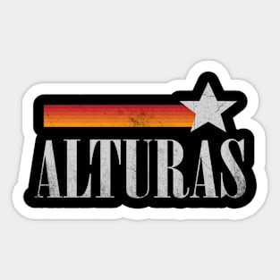 Alturas California Vintage-Style Sticker